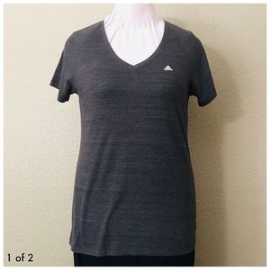 NEW ADIDAS V-Neck Stretchable Cotton T-Shirt
